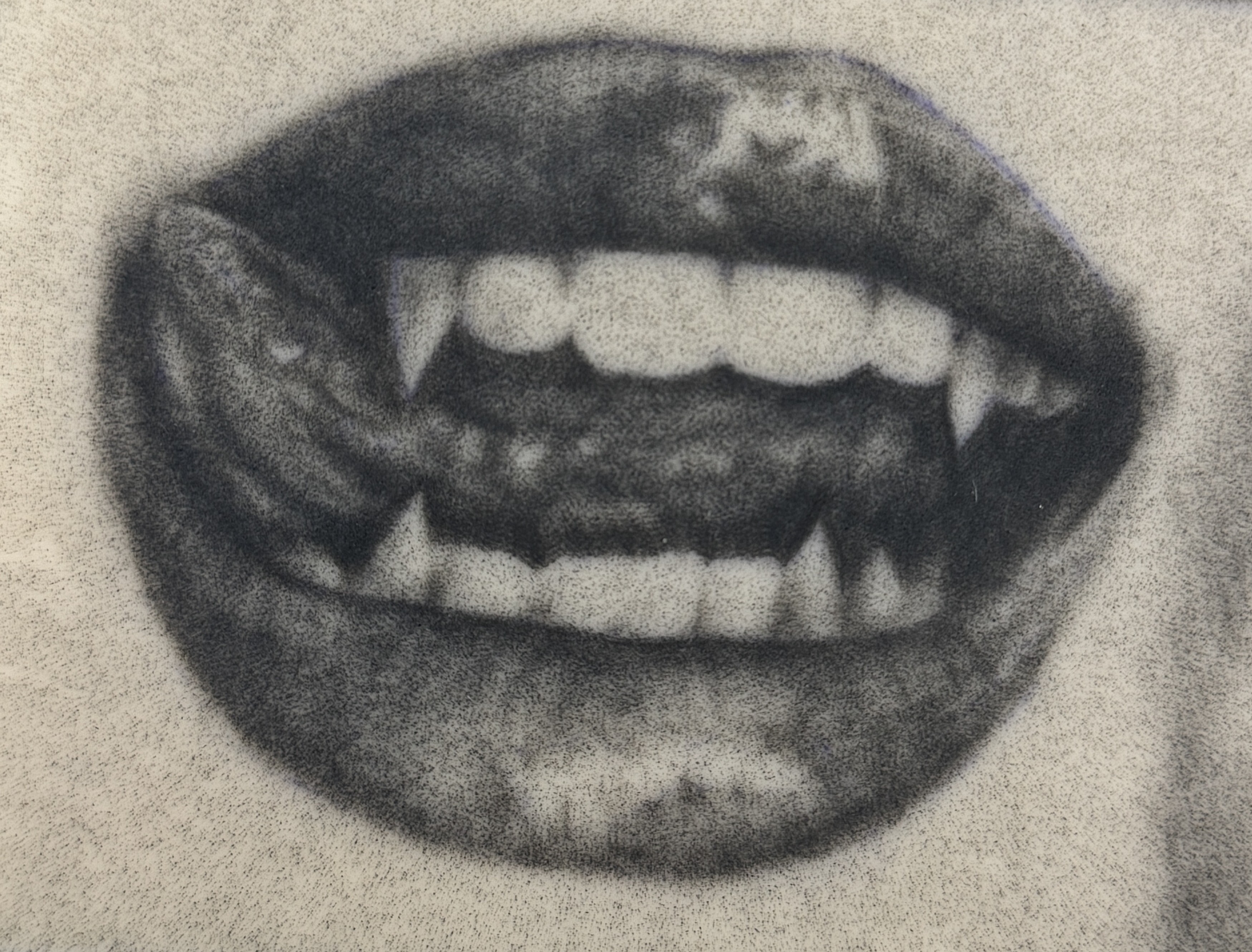Vampire mouth.