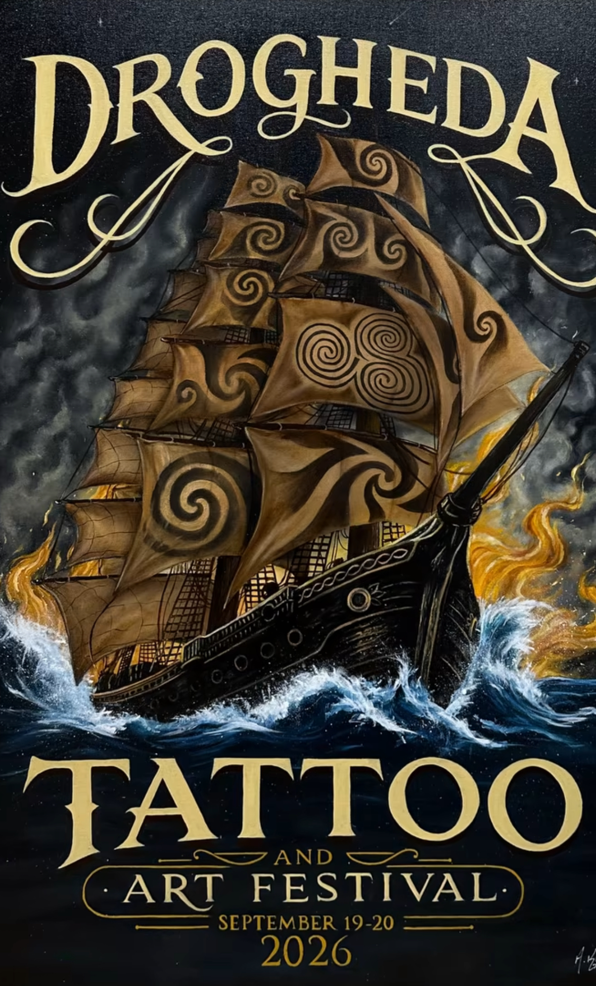 Promotional poster for a tattoo festival